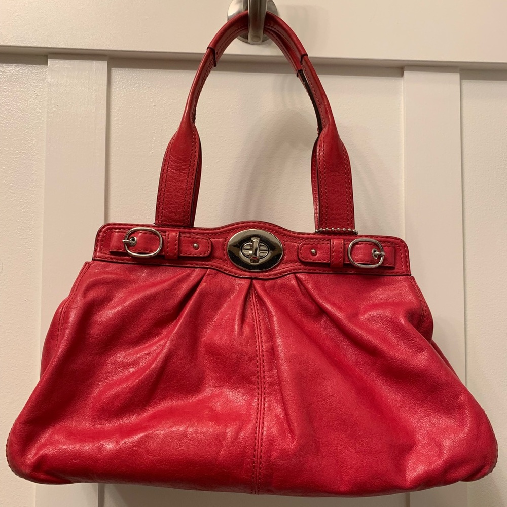 Pink Coach Shoulder Bag